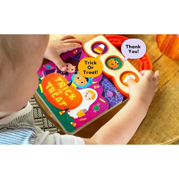 Trick Or Treat 3-Button Sound Halloween Board Book for Babies and Toddlers by Cottage Door Press - Image 3