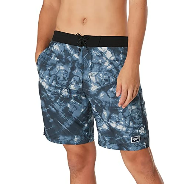 Speedo Men's Swim Trunk Knee Length 20" Bondi Printed Boardshort - Monument, Size Small by Speedo - Used - Acceptable condition