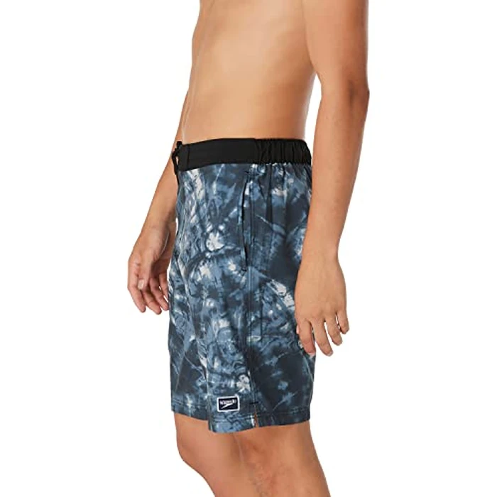 Speedo Men's Swim Trunk Knee Length 20" Bondi Printed Boardshort - Monument, Size Small by Speedo - Image 2