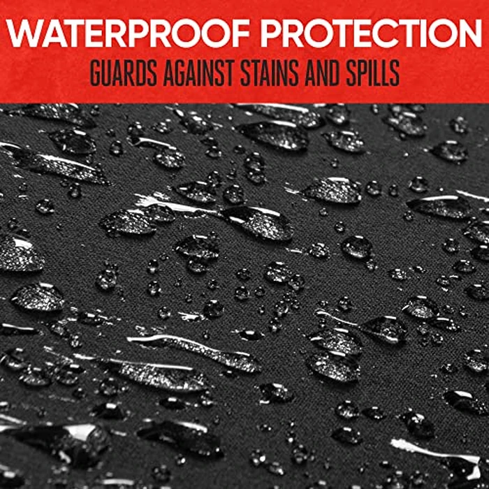 Motor Trend SpillGuard Neoprene Rear Seat Protector - Waterproof Bench Cover for Cars With Gray Stitching, Padding for Kids & Dogs by Motor Trend - Image 5