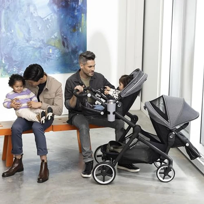 Evenflo Gold SensorSafe Pivot Xpand Smart Modular Travel System - Moonstone by Evenflo - Image 7