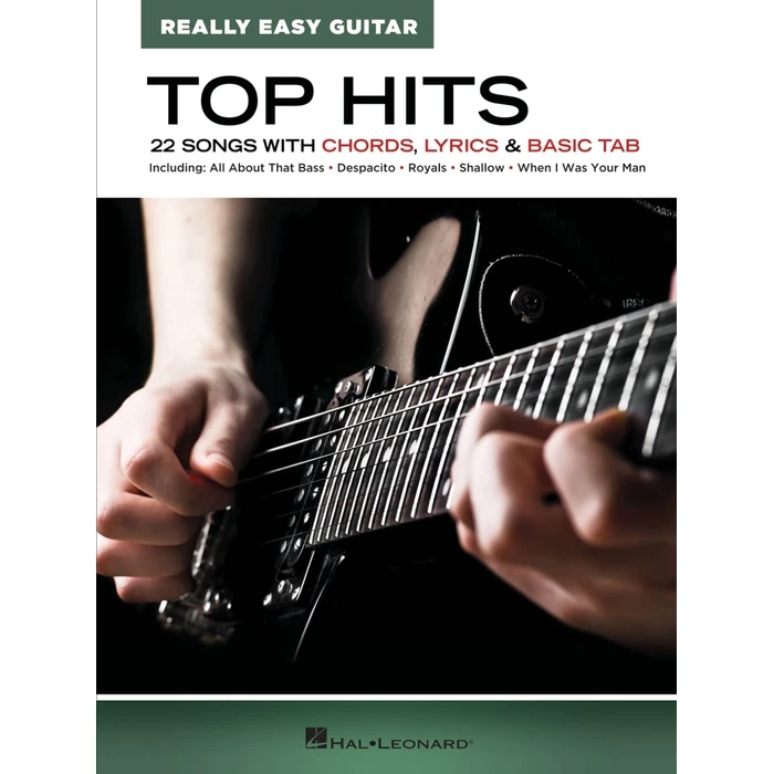 Top Hits - Really Easy Guitar: 22 Songs with Chords, Lyrics and Basic Tab | Easy Pop Guitar Songbook for Beginner Acoustic or Electric Guitar | Chord Charts and Simplified TAB for Quick Play by Hal Leonard - Used - Like New condition - CA$7.86