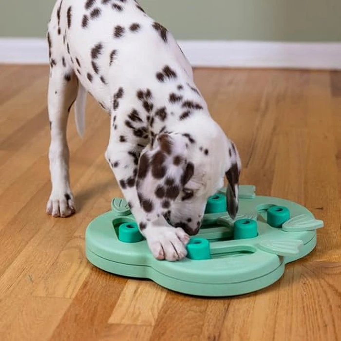 Outward Hound by Nina Ottosson Puppy Hide N' Slide Treat Puzzle Enrichment Dog Toy, Green by Outward Hound - Image 8