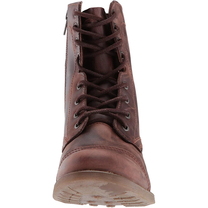Steve Madden Men's Troopah-c Combat Boot, Brown Leather, 11 by Steve Madden - Image 2