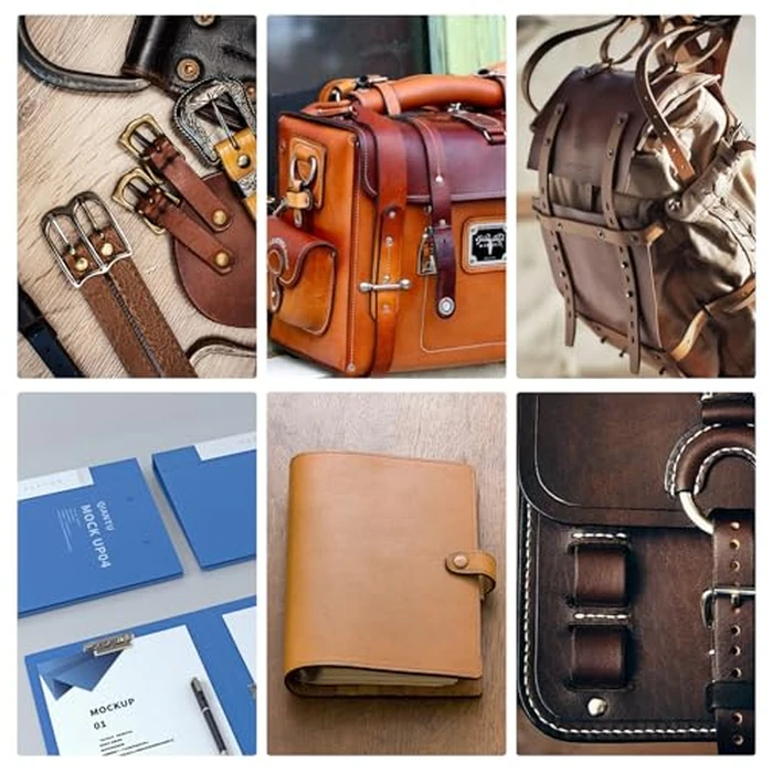 ASLLRISONY 110 Sets Bronze Chicago Screws Assorted Kit, 8 Sizes of Round Flat Head Leather Rivets Metal Screw, Used for Leather Crafts, Clothing, Shoes, Belts, Bags and Custom-Made Items by ASLLRISONY - Image 7