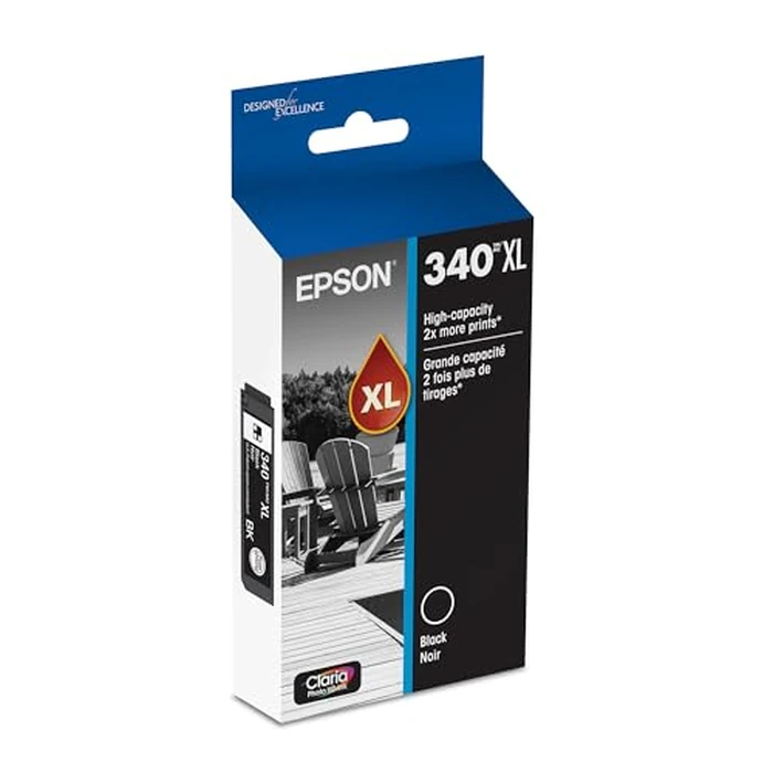 Epson 340 Claria Photo HD Ink High Capacity Black Cartridge (T340XL120-S) Works with Expression XP-8800 by Epson - Used - Like New condition - CA$21.02