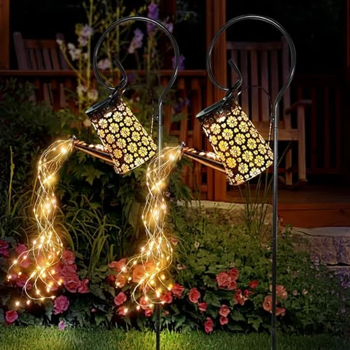 WDLFCGC 2 Pack Solar Watering Can with Lights,Solar Outdoor Garden Decor Waterproof Hanging Lantern Landscape Lights Outside Decorations for Yard Lawn Patio Gardening Gifts. by WDLFCGC - Image 1