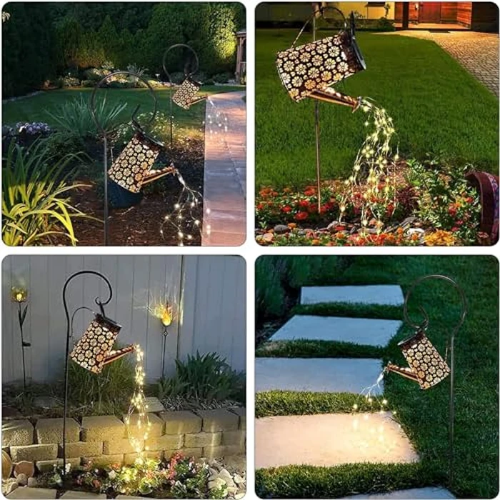 WDLFCGC 2 Pack Solar Watering Can with Lights,Solar Outdoor Garden Decor Waterproof Hanging Lantern Landscape Lights Outside Decorations for Yard Lawn Patio Gardening Gifts. by WDLFCGC - Image 3