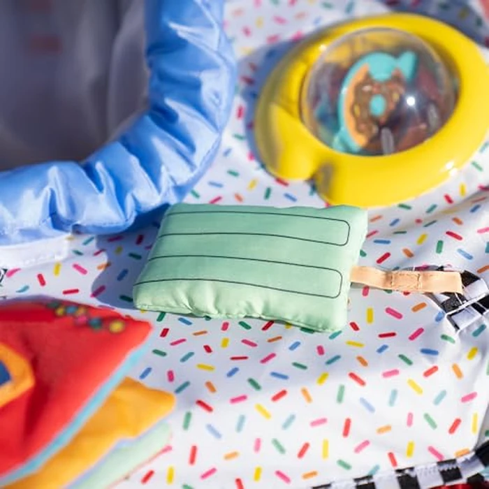 Bright Starts, Pop 'N Jump Portable Baby Activity Center, Indoor Outdoor Use, Lightweight, Carrying Bag, Canopy, 6-12 Months (Animals) by Bright Starts - Image 5