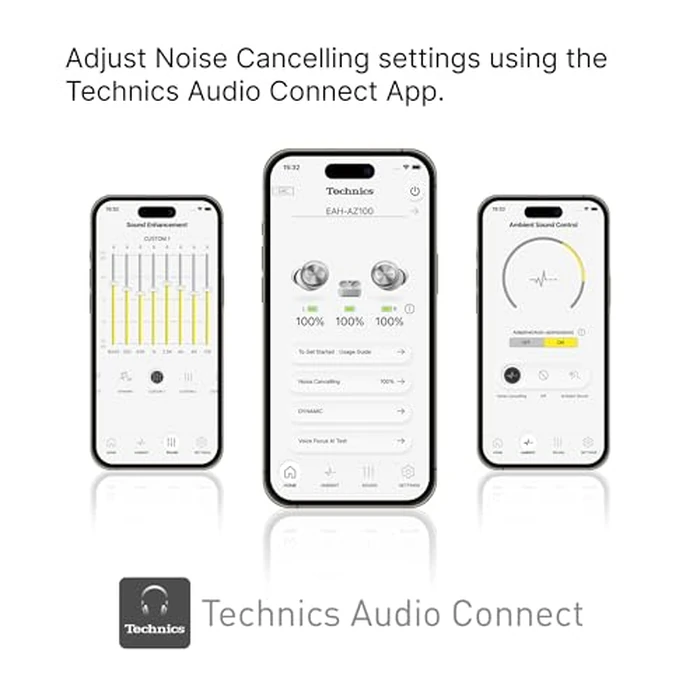 Technics EAHAZ100 Reference Class Hi-Fi True Wireless Earbuds with Dolby Atmos and Noise Cancelling, Black by Technics - Image 2