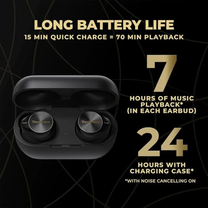 Technics EAHAZ100 Reference Class Hi-Fi True Wireless Earbuds with Dolby Atmos and Noise Cancelling, Black by Technics - Image 7