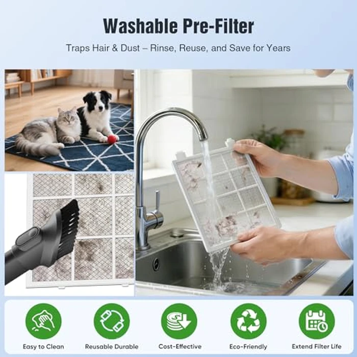 DAYETTE Air Purifiers for Bedroom Home, HEPA H14 Filter for Large Room up to 2400ft², Pet Air Purifier with Fragrance Remove Dust Pet Hair Odor, Washable Filters, 22dB Quiet by DAYETTE - Image 5