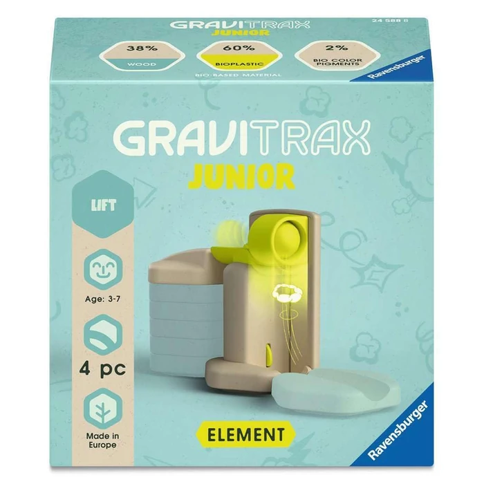 Ravensburger GraviTrax Junior Element Lift - Expandable Marble Run for Children, Marble Run Made of Renewable Materials with Themed Worlds, Construction Toy for Ages 3 Years up by Ravensburger - Image 1