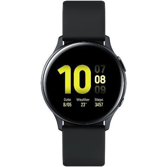 Samsung Galaxy Watch Active2 (Bluetooth) - 4GB - 44mm - Aqua Black Aluminum Case with Black Fluoroelastomer Fluoroelastomer Strap by Samsung - Image 1