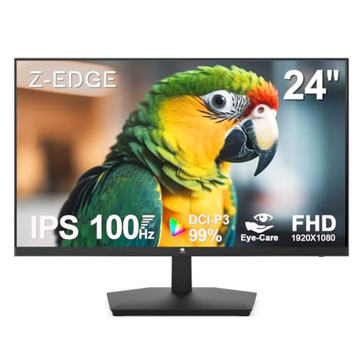 24 inch Monitor, Z-Edge Computer Monitor, Full HD 1920 x 1080p IPS 100Hz PC Monitor with HDMI, VGA, Frameless, U24I Anti-Glare Screen by Z Z-EDGE - Used - Like New condition