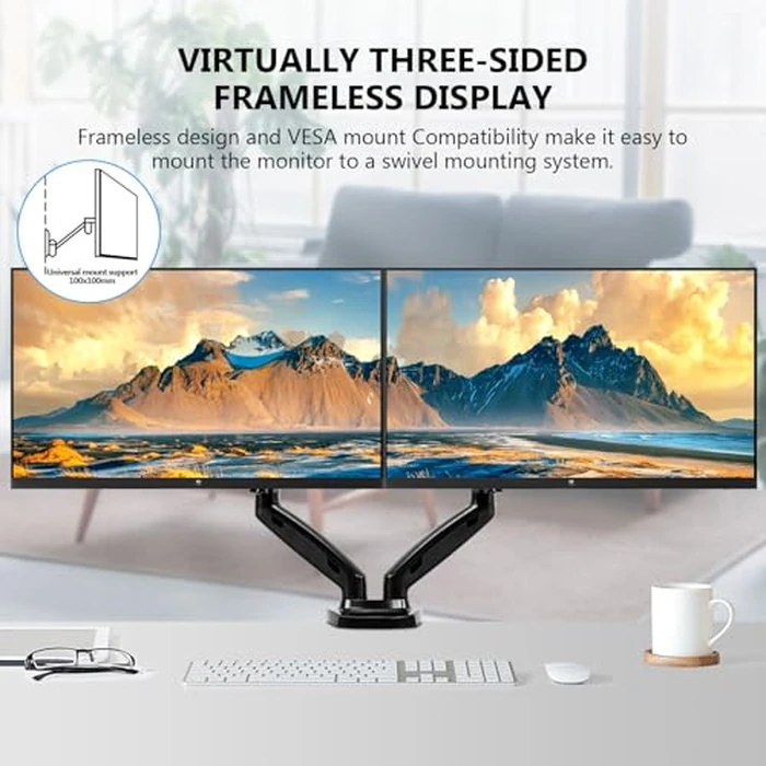 24 inch Monitor, Z-Edge Computer Monitor, Full HD 1920 x 1080p IPS 100Hz PC Monitor with HDMI, VGA, Frameless, U24I Anti-Glare Screen by Z Z-EDGE - Image 4