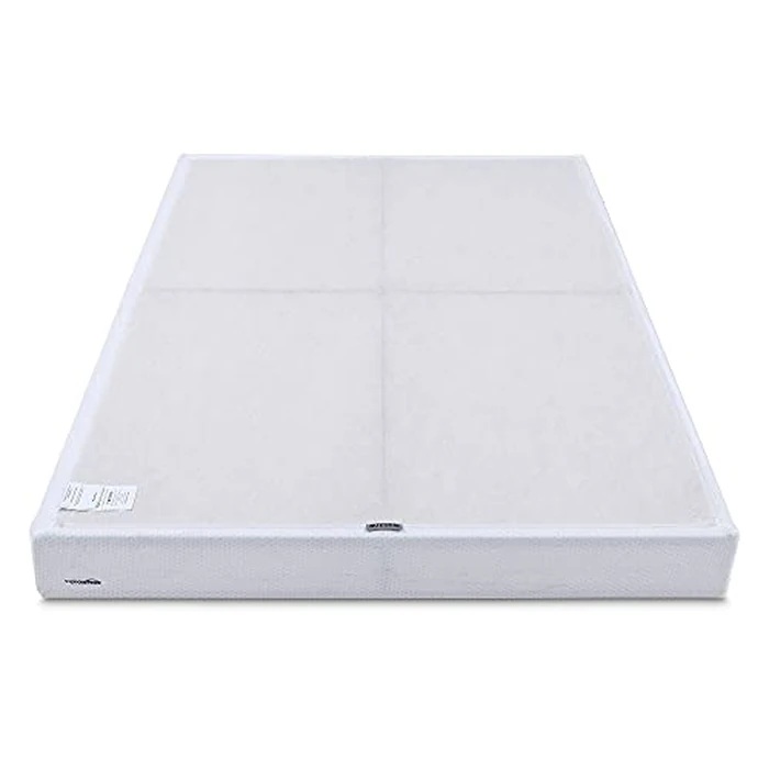 Amazon Basics Smart Box Spring Bed Base, 9-Inch Height Mattress Foundation, Tool-Free Easy Assembly, Full, Strong Support for All Mattress Types, 74"L x 53"W x 9"H, White by Amazon Basics - Image 5