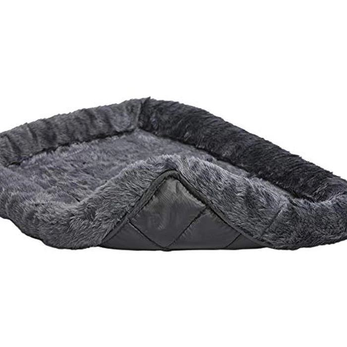 New World Bolster Dog Bed 74.1cm x 55.5cm x 8.9cm Dog Bed with Comfortable Bolster, Ideal for Medium Dog Breeds, B40230-GY by New World - Image 2