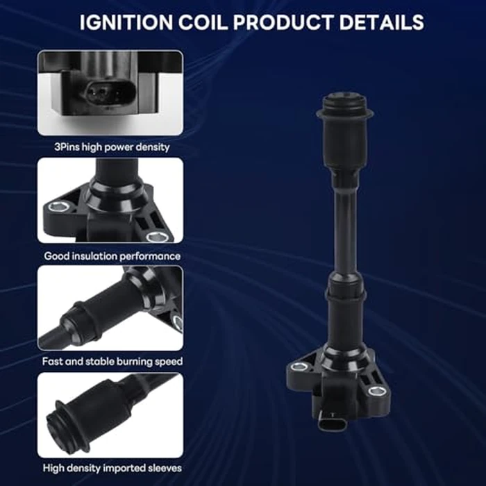 Ignition Coil Pack UF674 and Iridium Spark Plugs (Set of 4) Compatible with Ford 2013 2014 2015 2016 Escape Fiesta Fusion Transit Connect 1.6L L4, For GN10644 BM5Z-12029-B by GAGOLCAR - Image 4