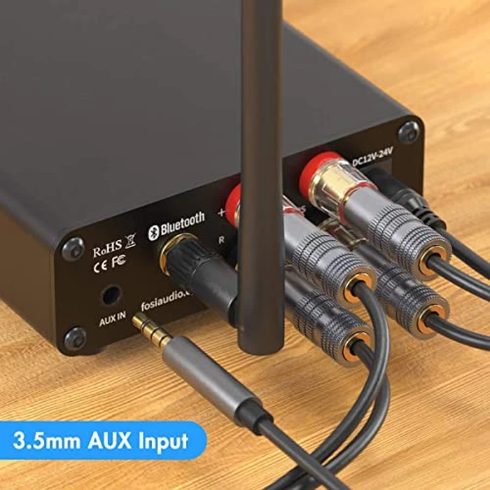 Fosi Audio BT10A Bluetooth 5.0 Stereo Audio Amplifier Receiver 2 Channel Class D Mini Hi-Fi Integrated Amp for Home Passive Speakers 50W x 2 TPA3116 by Fosi Audio - Image 5