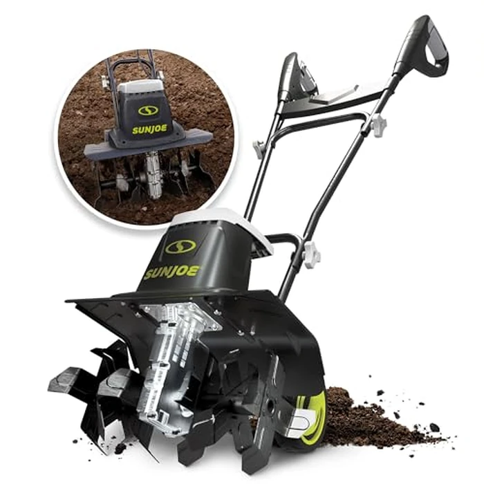 Sun Joe Corded Electric Garden Tiller & Cultivator with Steel Tines, 16 Inch, 12-Amp Motor - Heavy-Duty Tilling Machine for Lawn, Yard, and Gardening Care, TJ603E by Sun Joe - Image 8