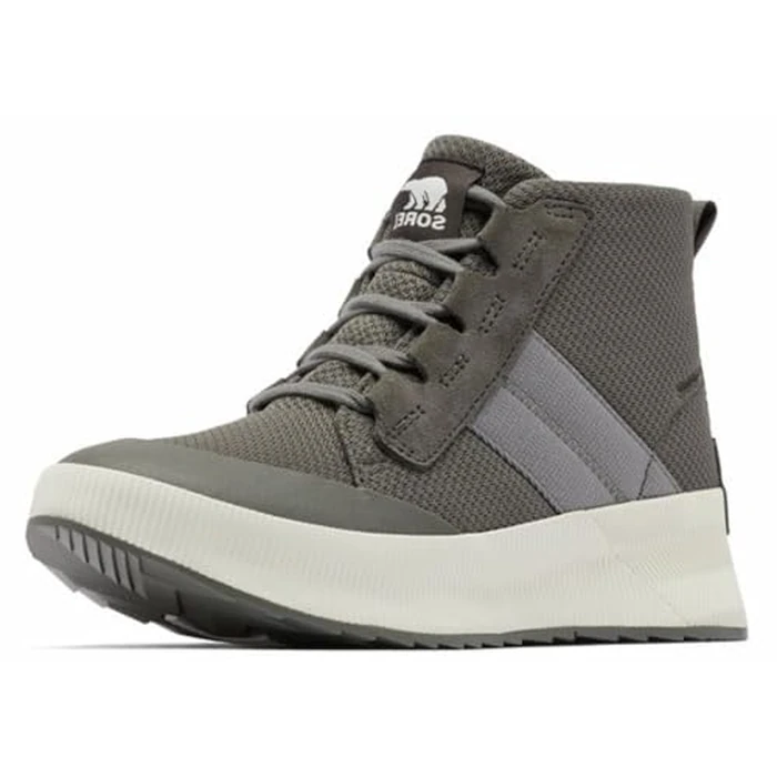Sorel Women's Out N About III Mid Sneaker Waterproof, Quarry/Chrome Grey, 6 Regular by Sorel - Used - Like New condition - US$62.36