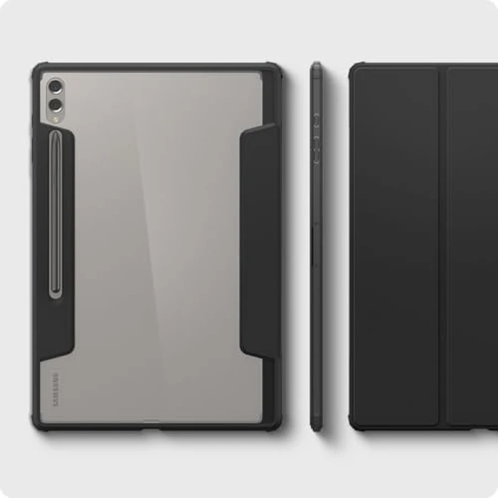 Spigen for Galaxy Tab S10 Ultra Case (2024), Galaxy Tab S9/S8 Ultra Case (2023/2022), Ultra Hybrid Pro Protective Tri-Fold Cover with Transparent Back and S Pen Holder, 14.6 inch, Black by Spigen - Image 7