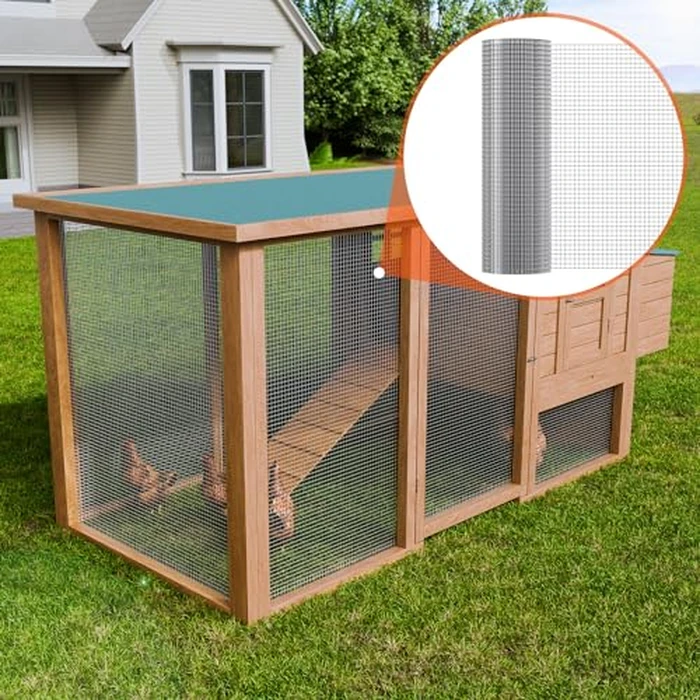 VEVOR Hardware Cloth, 1/2 inch 24in x 50 ft 19 Gauge, Hot Dipped Galvanized Wire Mesh Roll, Chicken Wire Fencing, Wire Mesh for Rabbit Cages, Garden, Small Rodents by VEVOR - Image 8