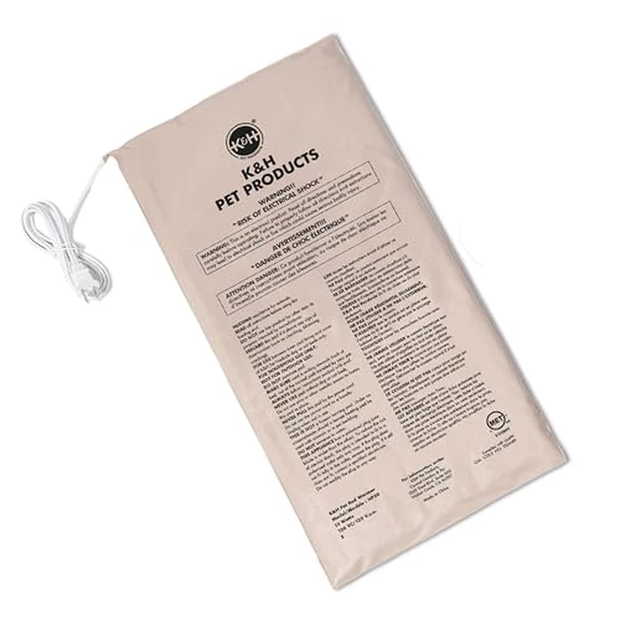 K&H Pet Products Pet Bed Warmer, Turn Any Pet Bed Into a Heated Cat or Dog Bed, Waterproof Indoor Heated Warming Pad Insert, Automatic Temperature, Safety Listed - Large 23.75 X 11in Tan by K&H Pet Products - Used - Like New condition - US$24.61