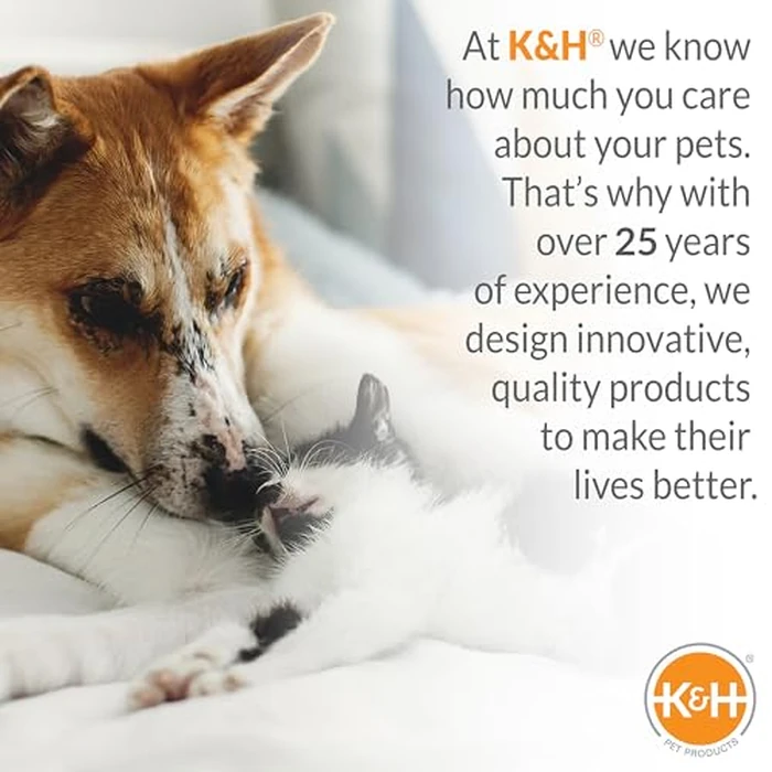 K&H Pet Products Pet Bed Warmer, Turn Any Pet Bed Into a Heated Cat or Dog Bed, Waterproof Indoor Heated Warming Pad Insert, Automatic Temperature, Safety Listed - Large 23.75 X 11in Tan by K&H Pet Products - Image 9