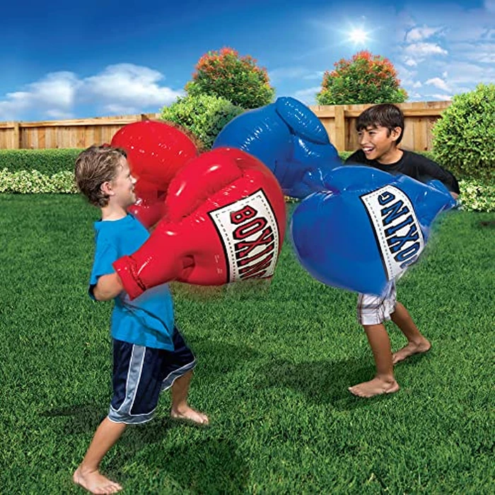 BANZAI Kids Inflatable Mega Boxing Gloves, Red Blue by BANZAI - Image 4