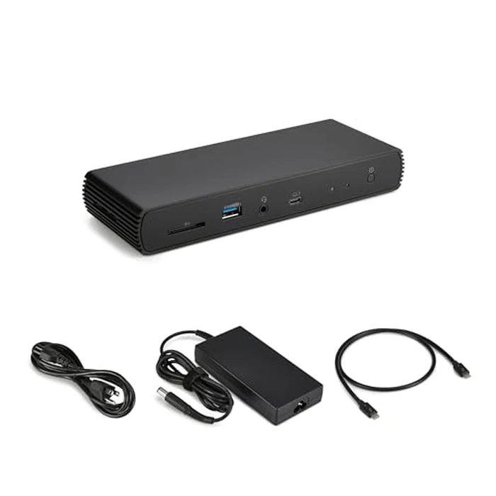 Amazon Basics Thunderbolt 4 Pro Docking Station, Dual 4K Monitor Support, 8K Display, 2xTBT4, 1xHDMI2.1, 3xUSB A 3.1, RJ45 Ethernet, Black, 7.86 x 2.95 x 1.23 inches by Amazon Basics - Image 6