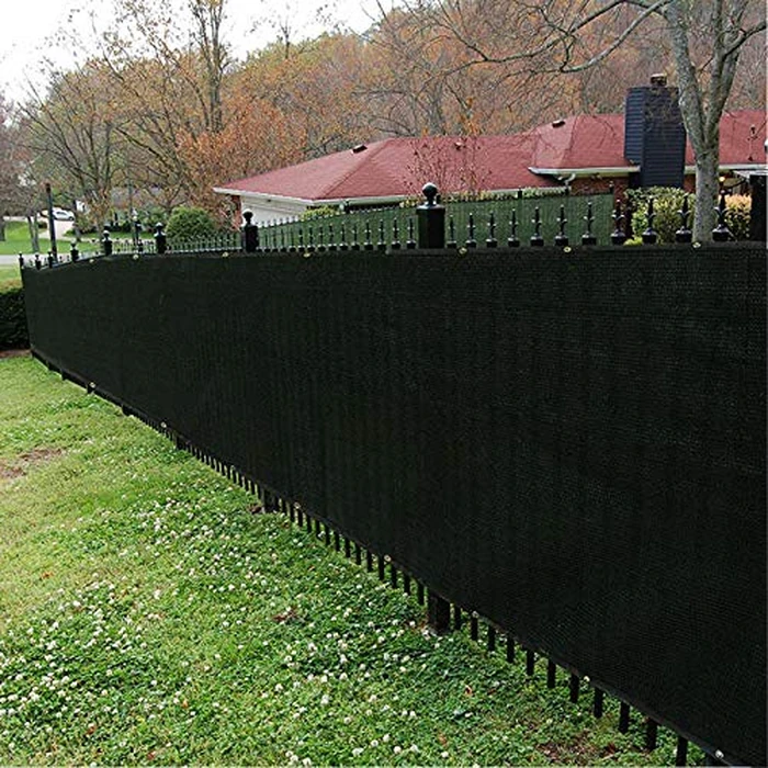 Sunnyglade 6 feet x 50 feet Privacy Screen Fence Heavy Duty Fencing Mesh Shade Net Cover for Wall Garden Yard Backyard (Black, 6 ft X 50 ft) by Sunnyglade - Image 6