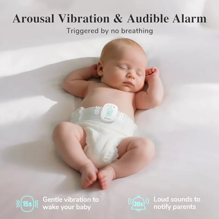 Sense-U Pro Baby Monitor - Breathing Movement, Rollover & Overheating Trackers for Better Sleep, Simple Clip-On Smart Sleep Monitor with Arousal Vibration, Audible Alerts & Sleep Analysis by Sense-U - Image 3