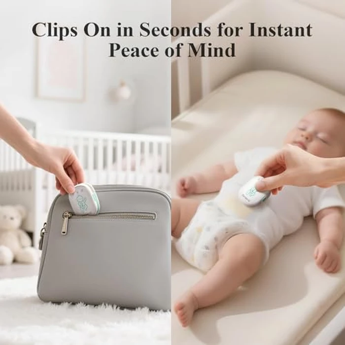 Sense-U Pro Baby Monitor - Breathing Movement, Rollover & Overheating Trackers for Better Sleep, Simple Clip-On Smart Sleep Monitor with Arousal Vibration, Audible Alerts & Sleep Analysis by Sense-U - Image 7