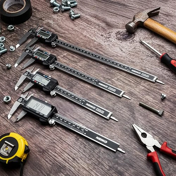 NEIKO 01407A Electronic Digital Caliper Measuring Tool, 0 - 6 Inches Stainless Steel Construction with Large LCD Screen Quick Change Button for Inch Fraction Millimeter Conversions, Digital Caliper Measuring Tool by NEIKO - Image 8