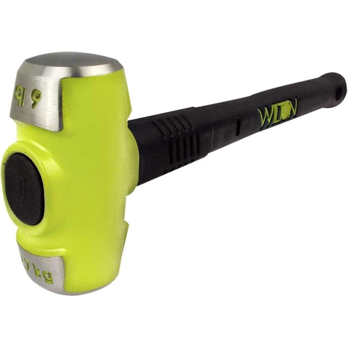 Wilton BASH 20616 16" 6 Lb Head Sledge Hammer Unbreakable Rubber Handle - Green by Wilton - Refurbished - Premium condition