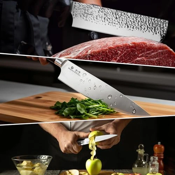 imarku 3 Pieces Knife set, Japanese HC Stainless Steel Kitchen Knife Set, Professional Chef Knife Set With Ergonomic Pakkawood Handle, Ultra Sharp Knives Set for Kitchen & Home Cooking, Gifts Box by imarku - Image 8