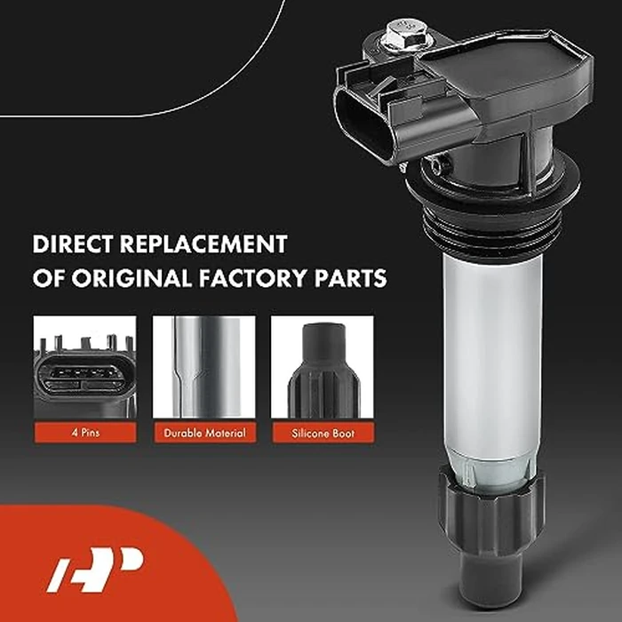 A-Premium Ignition Coils and Spark Plugs Kits Compatible with Chevrolet Equinox, Malibu, Traverse, Impala, Camaro, Colorado & GMC Acadia, Canyon & Buick LaCrosse, Enclave & Cadillac SRX, CTS 6-PC Set by A-premium - Image 3