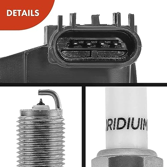 A-Premium Ignition Coils and Spark Plugs Kits Compatible with Chevrolet Equinox, Malibu, Traverse, Impala, Camaro, Colorado & GMC Acadia, Canyon & Buick LaCrosse, Enclave & Cadillac SRX, CTS 6-PC Set by A-premium - Image 8