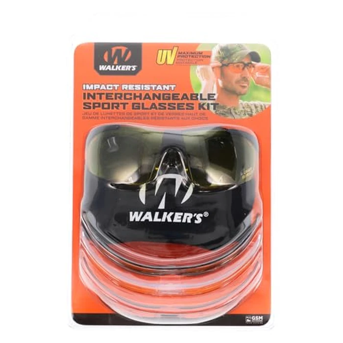 Walker's Sport Glasses with 4 Interchangeable Lens, Impact-Resistant Durable Hunting Shooting Eye Safety Combo Kit - Includes Storage Pouch, Sleeve & Weatherproof Case by Walker's - Image 6