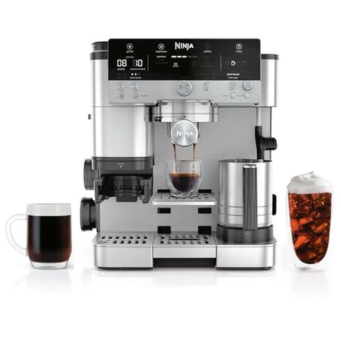 Ninja Luxe Café Premier 3-in-1 Espresso Machine, Drip Coffee, & Rapid Cold Brew | Built-in Coffee Grinder, Hands-Free Milk Frother, Assisted Tamper for Cappuccinos & Lattes | Stainless Steel | ES601 by Ninja - Used - Good condition - US$390.44