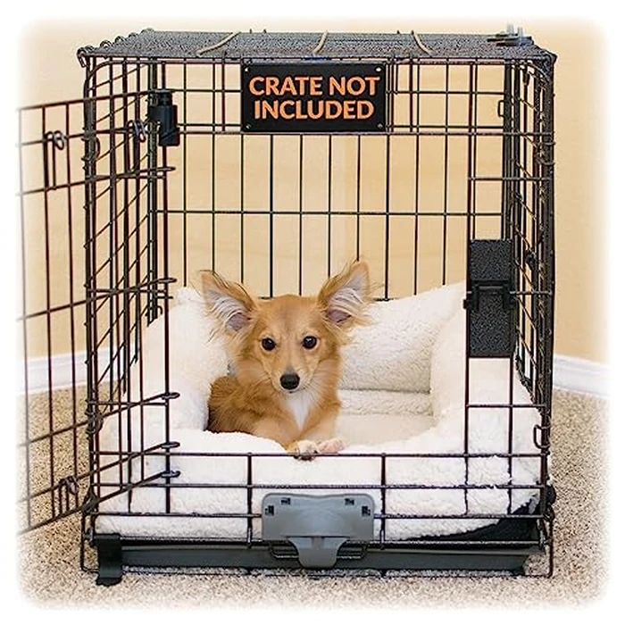 K&H Pet Products Deluxe Bolster Crate Pad X-Small Natural 14" X 22" by K&H - Used - Very Good condition - CA$14.86