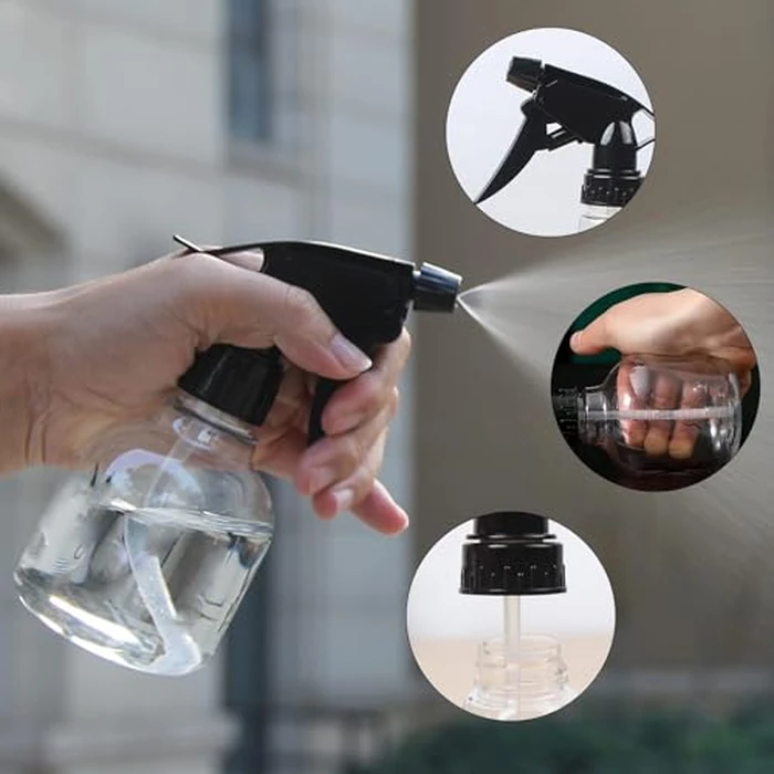 Voittozege 20 Pcs 8 oz Spray Bottle Clear Plastic Spray Bottles with Adjustable Nozzle -Clear Empty Spray Bottles for Kitchen,Hair and Cleaning by Voittozege - Image 3