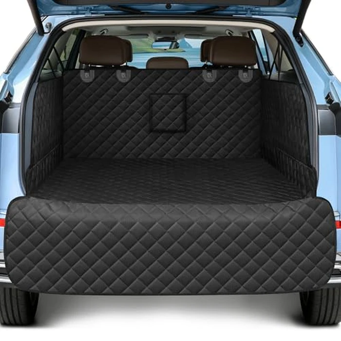 Smatto SUV Cargo Liner for Dogs, Waterproof Pet Cargo Cover with Bumper Flap Protector, Scrachproof Non-Slip Dog Seat Mat for SUVs Sedans Vans, Large Size Universal Fit by Smatto - Used - Very Good condition