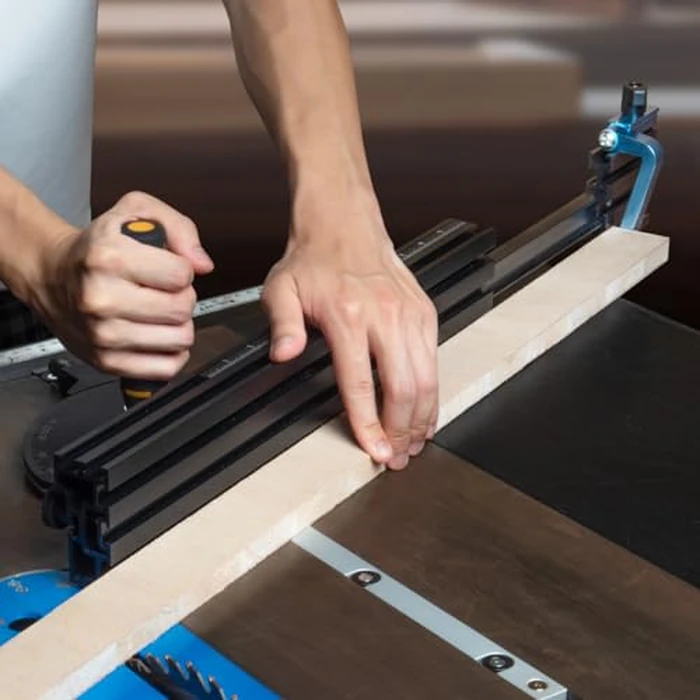 POWERTEC 71766 Precision Miter Gauge System for Table Saw Kit w/Telescoping Fence | 11 Preset Angle Stops, Extension Fence with Scale and Flip Stop by POWERTEC - Image 2
