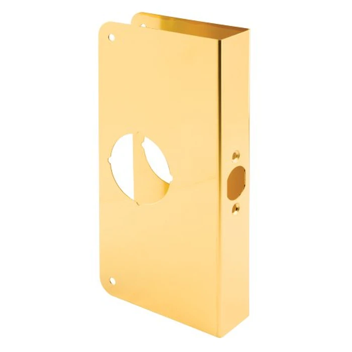 Prime-Line Products U 9549 Door Reinforcer 1-3/8-Inch Thick by 2-3/4-Inch Backset 2-1/8-Inch Bore, Brass, Non-Recessed by Defender Security - Used - Acceptable condition - CA$15.53