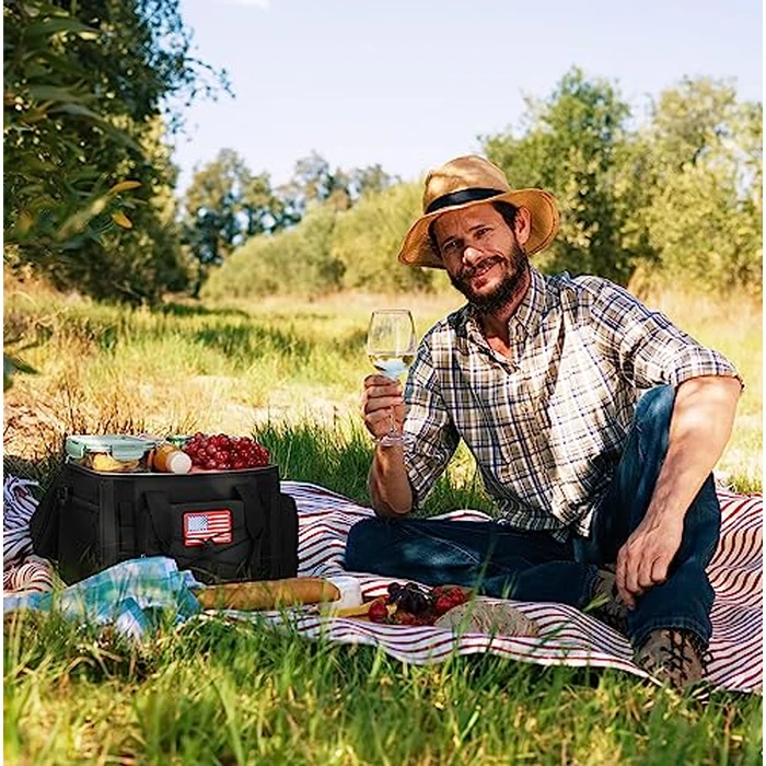 Maelstrom Tactical Lunch Box, Insulated Lunch Bag for Men, Large Leakproof Soft Cooler Bag with Detachable MOLLE Bags, Durable Lunch Tote for Adult Women Work,Picnic,20 Cans/15 L, Black by Maelstrom - Image 7