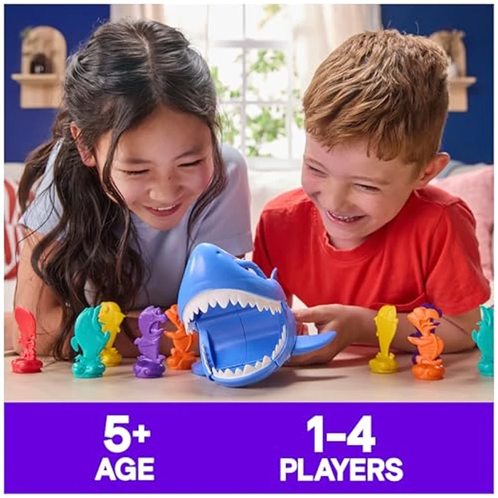 Spin Master Games, Shark Strike, Bowling Game with Wind-Up Jaw-Chomping Action, Easy Activity Toy for Preschoolers, Fun for Kids & Family, 2-4 Players, for Ages 5 & Up by Spin Master Games - Image 2