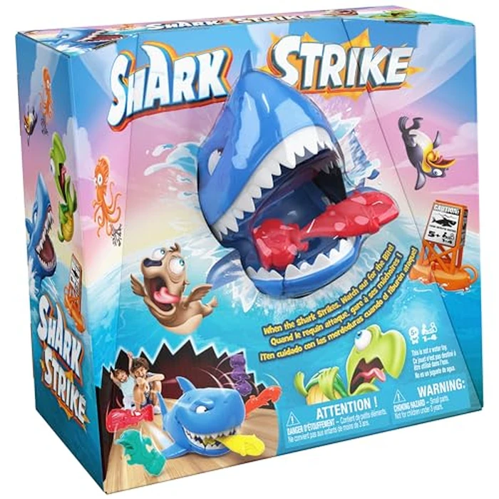 Spin Master Games, Shark Strike, Bowling Game with Wind-Up Jaw-Chomping Action, Easy Activity Toy for Preschoolers, Fun for Kids & Family, 2-4 Players, for Ages 5 & Up by Spin Master Games - Image 7